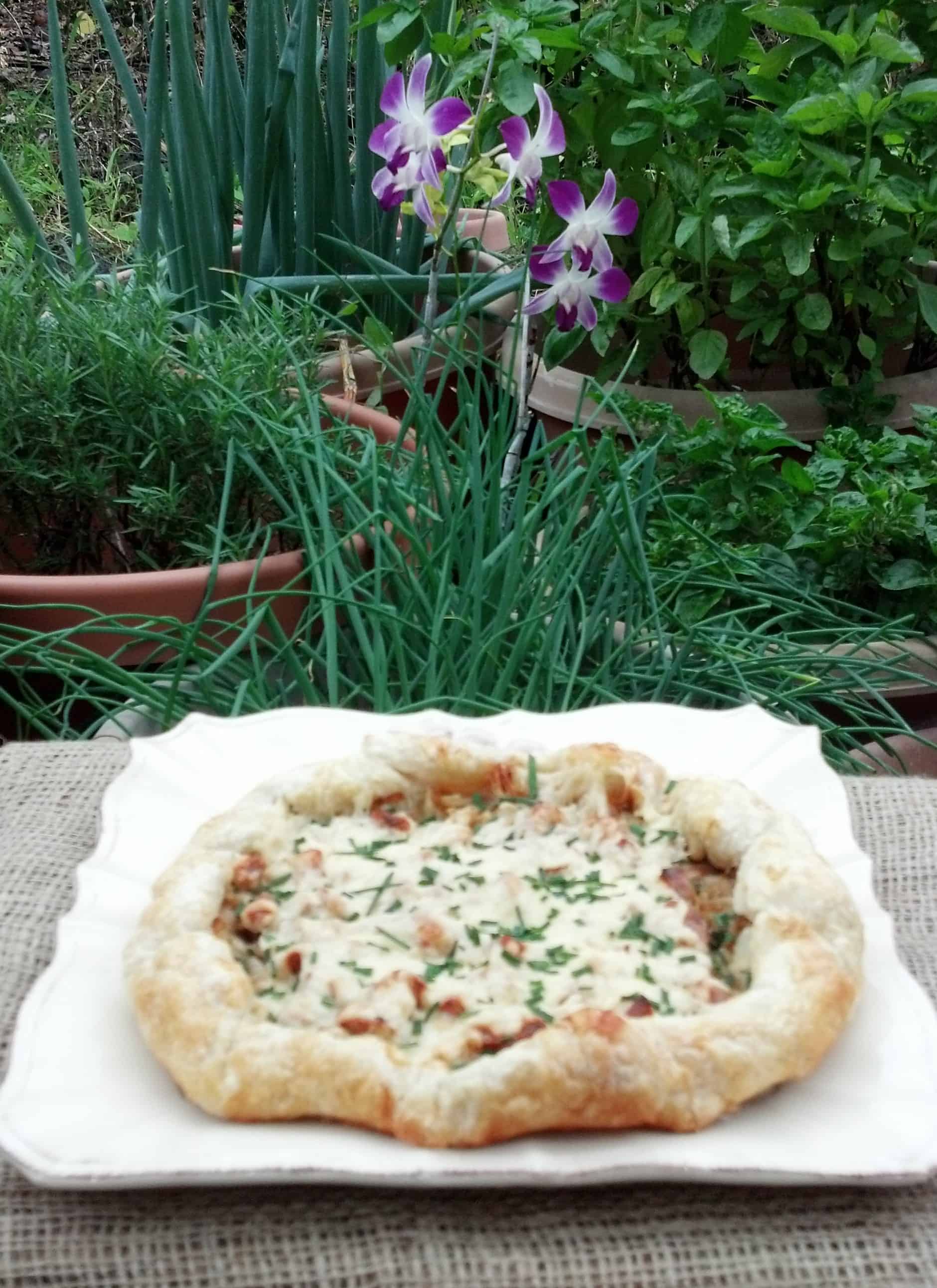 Goût de France Gouda, Caramelized Onion, Fennel, and Apple Sausage Galette